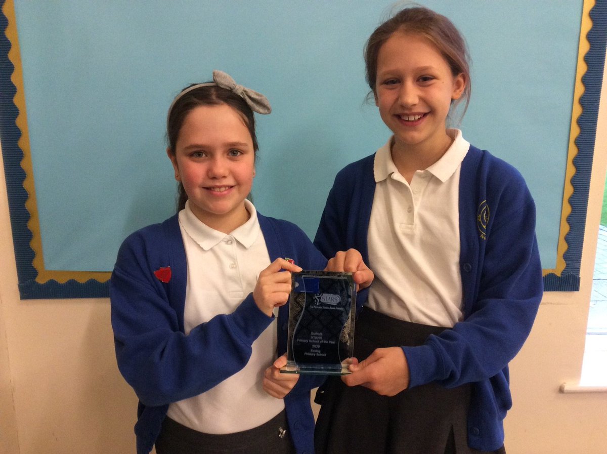 ExningPrimary's tweet photo. We are thrilled to announce that we were awarded Suffolk STARS Primary School of the Year at the @ModeshiftSTARS National School Travel Awards . This award recognises everything the school does to promote safe and sustainable travel. A huge congrats to Mrs Kent and the JRSOs 😊 https://t.co/GkuLmL2gGc