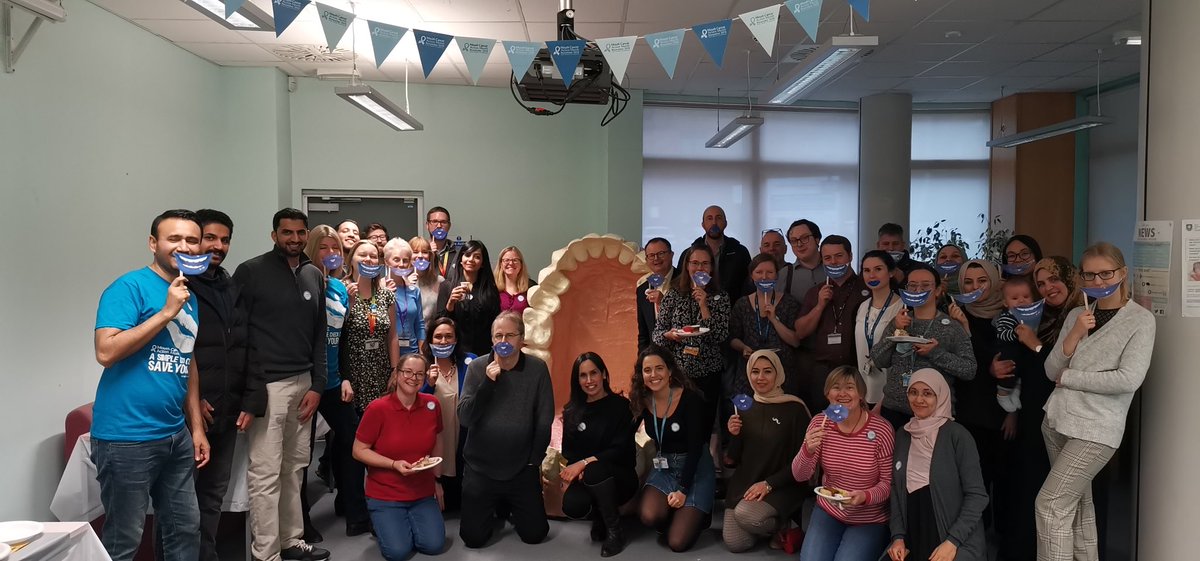 Prof_Hatton's tweet photo. Wonderful event to raise awareness of and money for ⁦@dentalhealthorg⁩ in Mouth Cancer Action month, organised by ⁦@sakhurram⁩ and Lorraine ⁦@ShefDentistry⁩ ⁦@sheffielduni⁩ Thank you! https://t.co/YFFa19r7Kp
