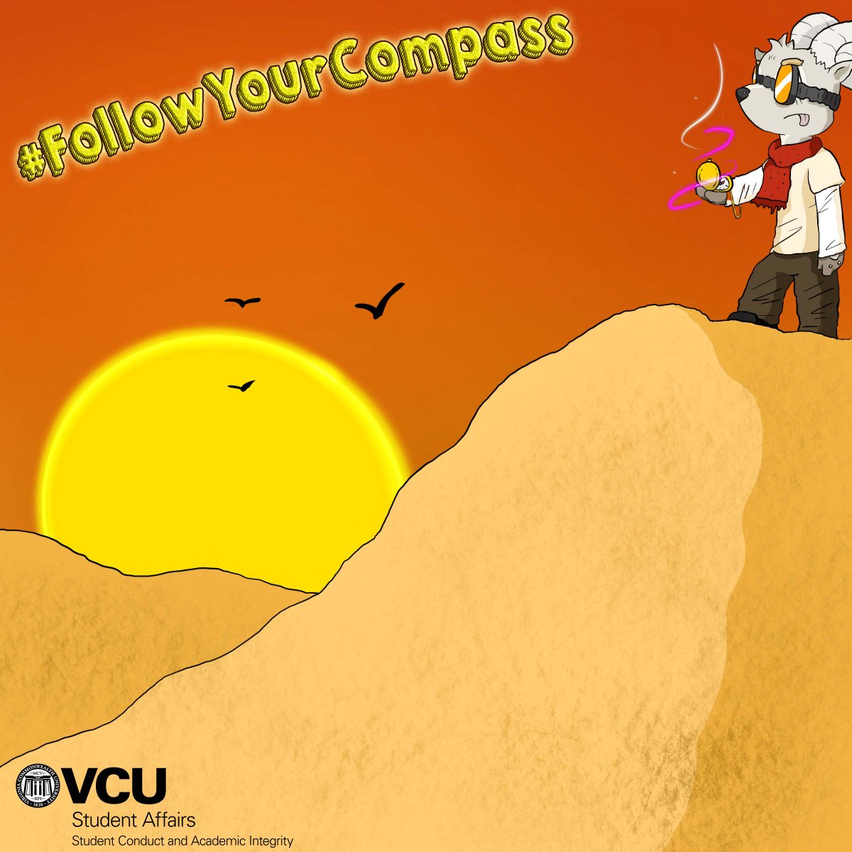 HonorableRams's tweet image. #KnowThePolicy
Submitting the same work for credit more than once, without approval from all instructors, may be cheating.
#FollowYourCompass