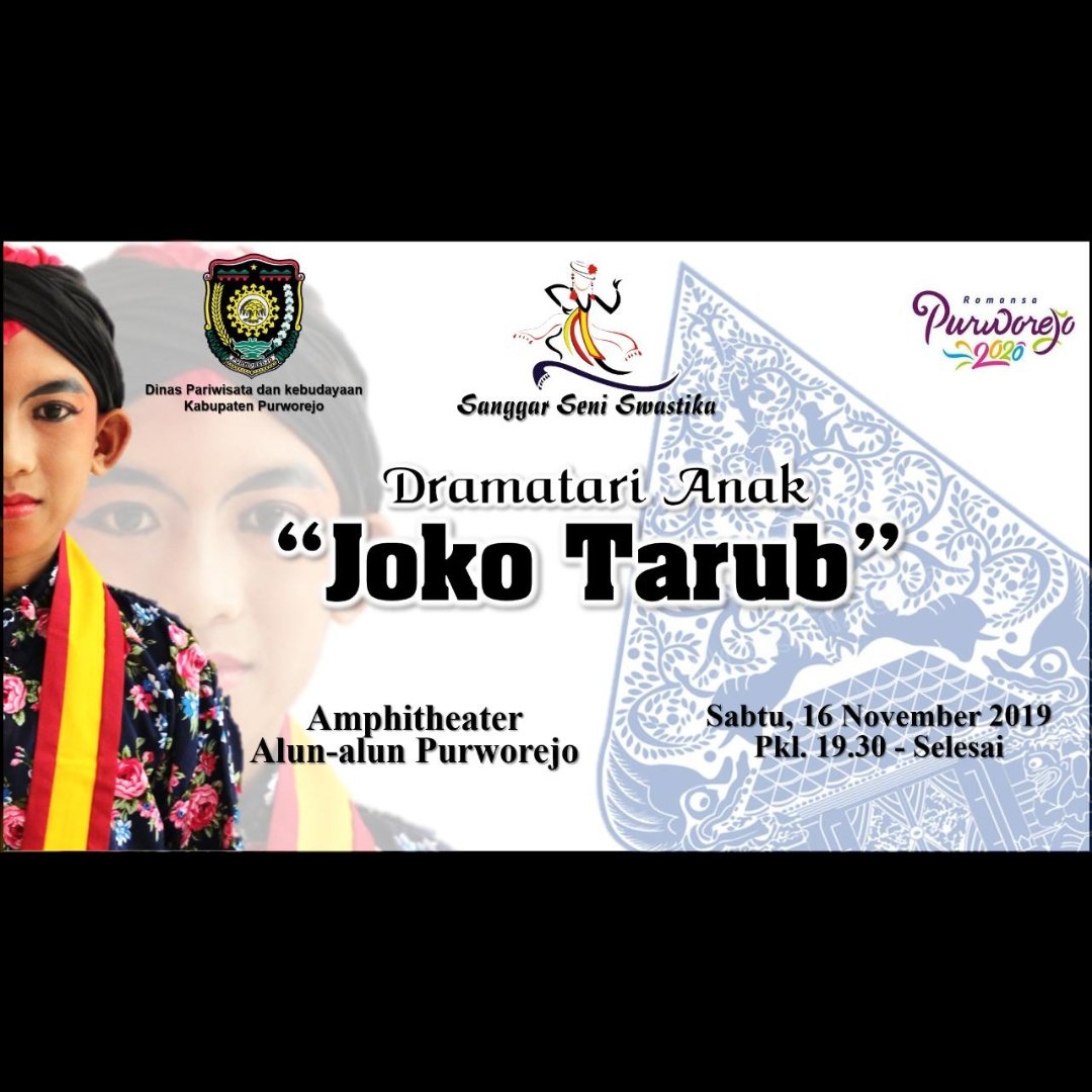 ig: @AgendaPurworejo (@agendapurworejo) on Twitter photo #AgendaPurworejo | 16/11/2019 19.30
Amphitheatre <a href="/PURWOREJOSQUARE/">ig: @PURWOREJOSQUARE</a>
Sanggar Seni Swastika
Dramatari Anak
Joko Tarub
#MampirPurworejo #MenujuPurworejo
#VisitJawaTengah #JatengGayeng
#PesonaIndonesia #WonderfulIndonesia #AgendaPurworejo | 16/11/2019 19.30
Amphitheatre <a href="/PURWOREJOSQUARE/">ig: @PURWOREJOSQUARE</a>
Sanggar Seni Swastika
Dramatari Anak
Joko Tarub
#MampirPurworejo #MenujuPurworejo
#VisitJawaTengah #JatengGayeng
#PesonaIndonesia #WonderfulIndonesia