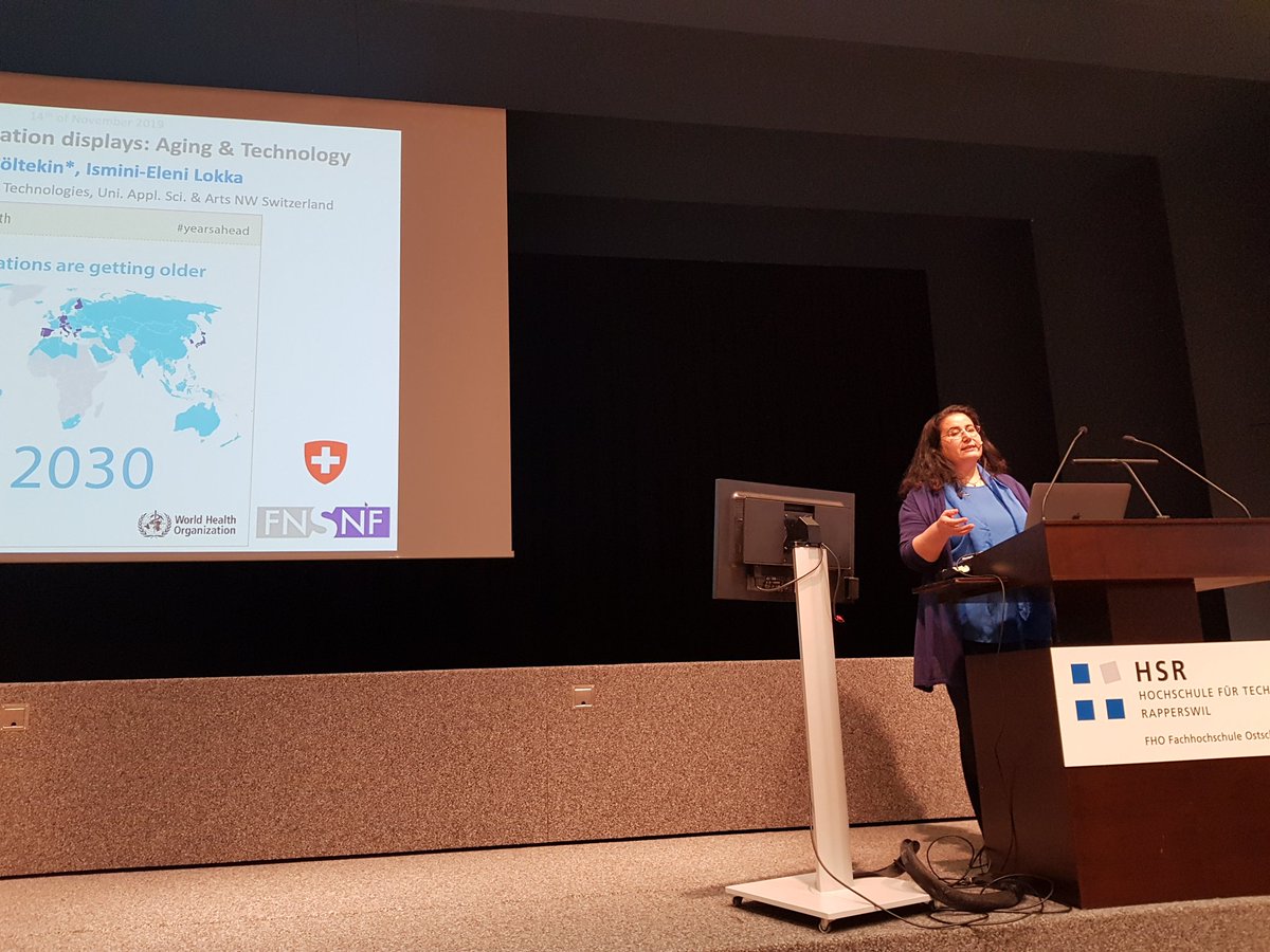 Nächste Speakerin ist Arzu Çöltekin zum Thema "Future of Information Displays: Aging and Technology".

#wudch2019 #wud2019 #WorldUsabilityDay2019