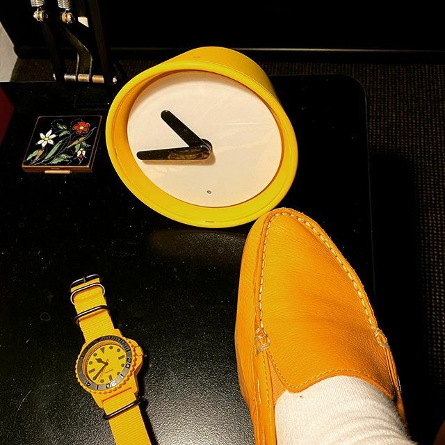 It happens. 
#watch #watches #watchnerd #watchporn #calibre61 #watchcollector #instawatch #mechanical #fashionista #watchesofinstagram #instalike #instamood #accessories #fun #colour #luxury #happy #fresh #yellow