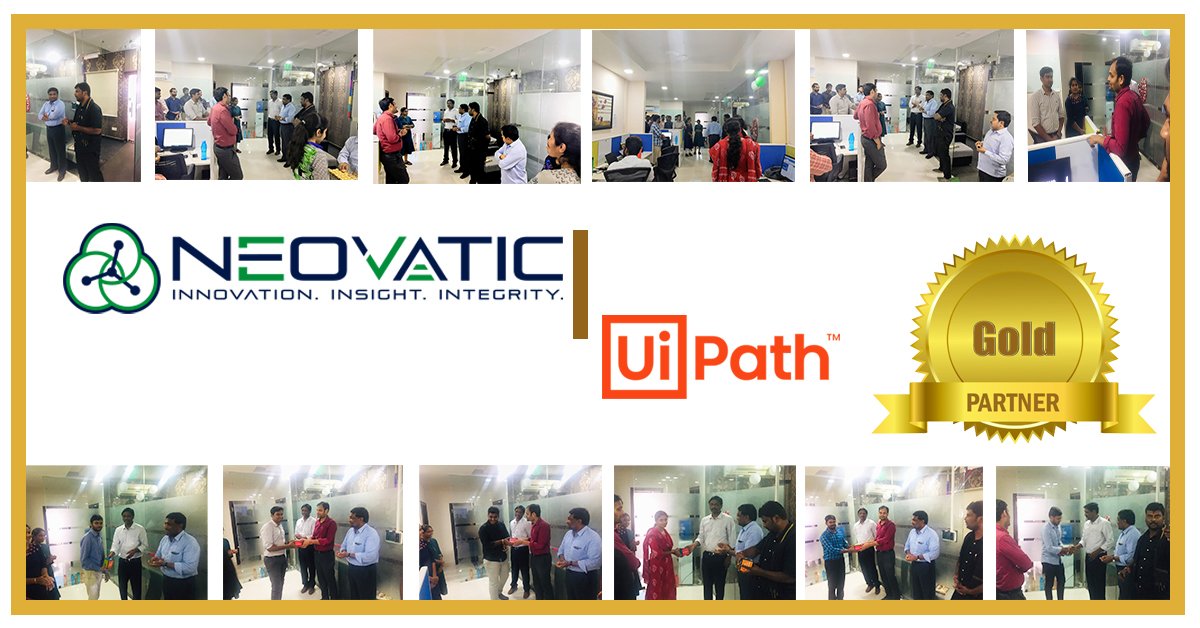 neovatic's tweet photo. Neovatic Celebrating the successful gold partnership honour with UIPath
#Neovatic #Uipath #Goldpartner https://t.co/vWdWBy736n