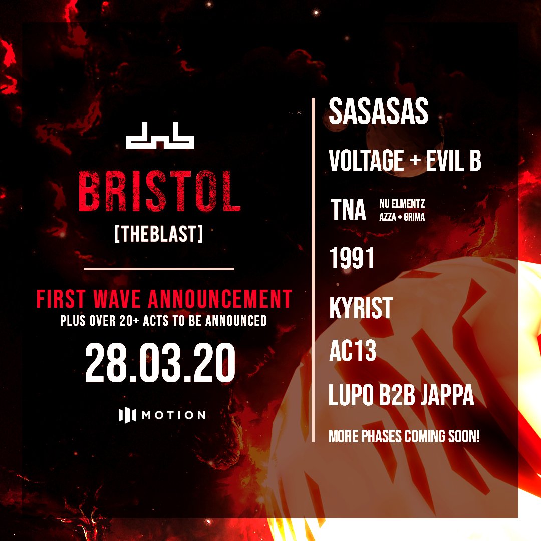 Sign-ups check your inboxes as the first wave of artists surfing in for our biggest ever #drumandbass #rave at <a href="/MotionBristol/">Motion Bristol</a> has just landed! The response on pre-sale has already been huge + general sale hits tomorrow 10am... don't miss out! ⚠️🌊 

>> facebook.com/events/2406355…