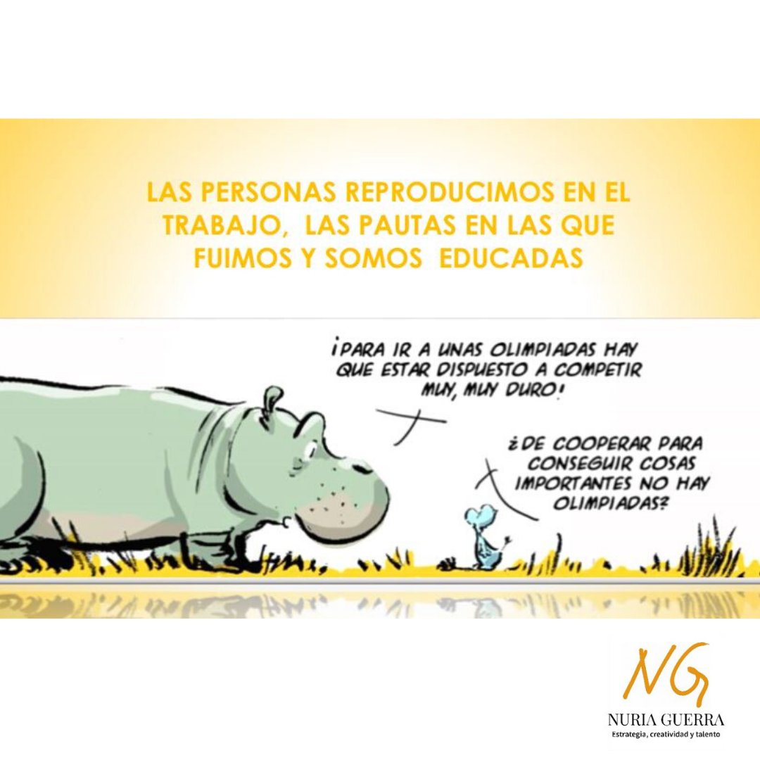 Las personas reproducimos en el trabajo, muchos de nuestros aprendizajes en la escuela y la familia.  Clave del éxito en una organización es  poner a las personas en el centro y promover aprendizajes de cooperación y colaboración