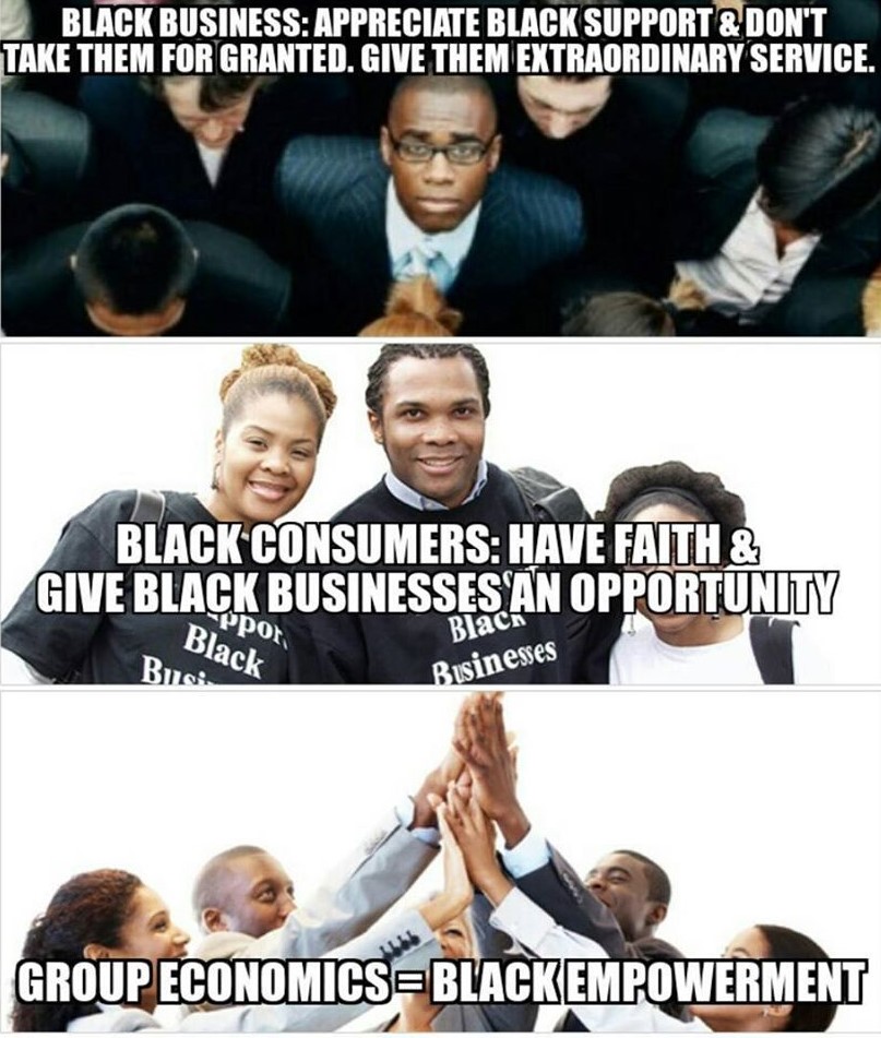#groupeconomics #blackempowerment #blackexcellence #blackbusiness #blackconsumers