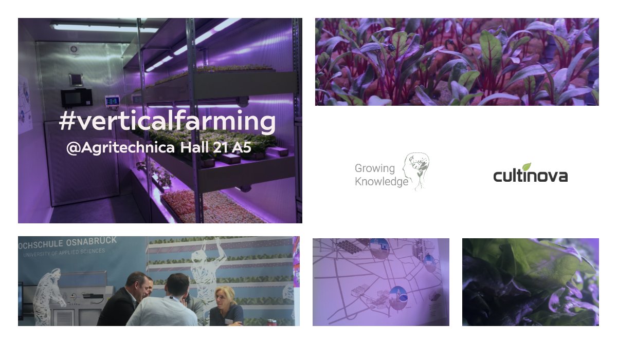 Cultinova (@cultinova) on Twitter photo So exciting to raise awareness on #verticalfarming in Germany. Time to wake up, Germany, it's happening...
Special thanks to Hochschule OsnabrĂĽck for inviting us to showcase our nutrient and intelligent LED lighting control capability. Visit the mobile indoor farm <a href="/AGRITECHNICA/">AGRITECHNICA</a> So exciting to raise awareness on #verticalfarming in Germany. Time to wake up, Germany, it's happening...
Special thanks to Hochschule OsnabrĂĽck for inviting us to showcase our nutrient and intelligent LED lighting control capability. Visit the mobile indoor farm <a href="/AGRITECHNICA/">AGRITECHNICA</a>