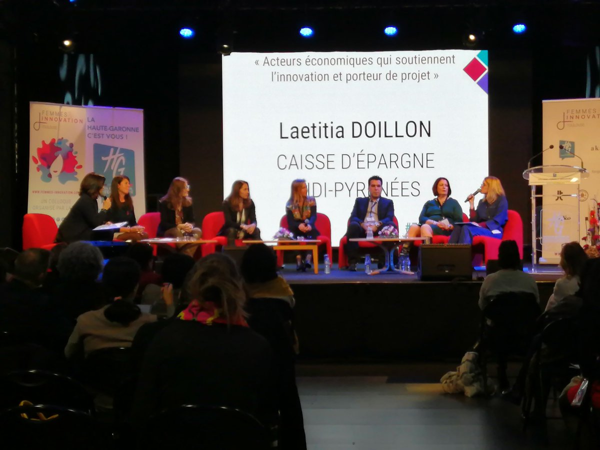 "Les femmes entrepreneurs sont plus heureuses que celles qui n'entreprennent pas." <a href="/PrixCils/">Priscille Lacombe</a> lors de l'échange avec Laetitia Doillon
<a href="/Caisse_Epargne/">Caisse d'Epargne</a> #financement #entreprenariat #FEMINNOV