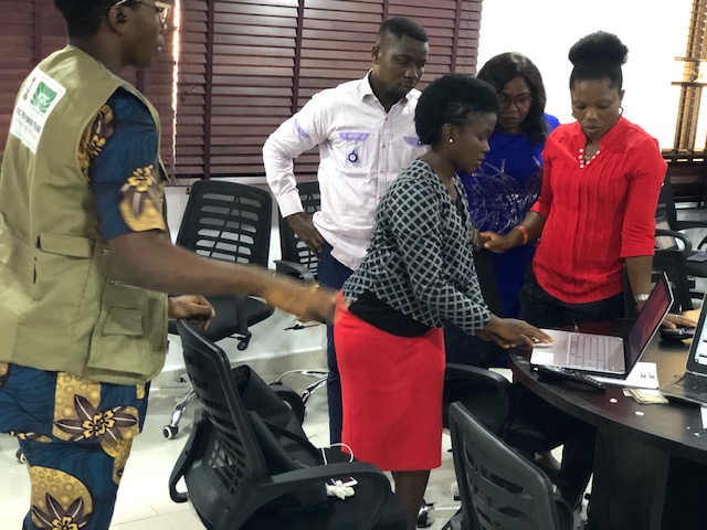 DeltaPHEOC's tweet photo. participants carried out hands-on practicals on how to operate the EOC equipment #DeltaPHEOC #PHEOC @NCDCgov https://t.co/qKEEzKKUbf