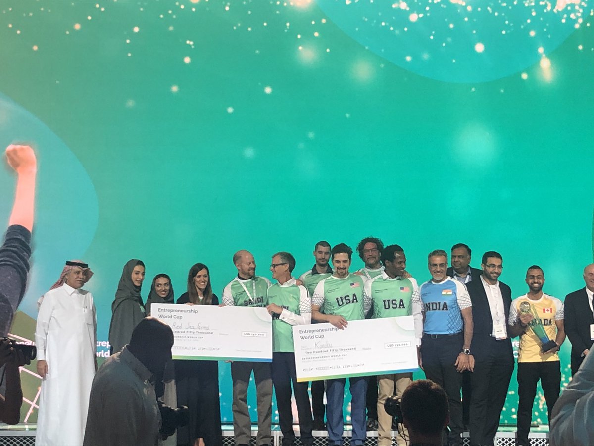 gen_saudi's tweet photo. THE WINNERS!

1st place winner is @NERvTech from Canada 🇨🇦 

2nd place winner is @KonikuTech from the USA 🇺🇸 

3rd place winner is @redseafarms 
from Saudi arabia 🇸🇦 

4th place winner is @sumatoid from Argentina 🇦🇷 

5th place winner is @SunMobility from India 🇮🇳 

🥇🎉🏆🏆🎊 https://t.co/8bmIO9CHJo
