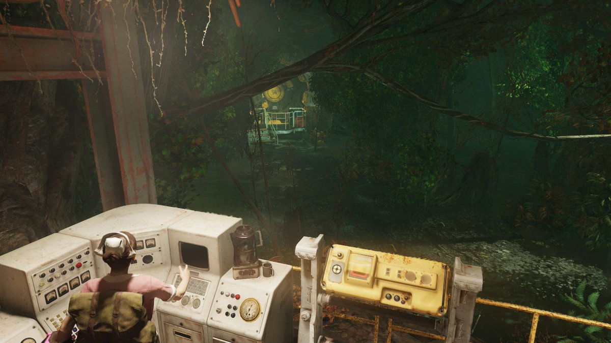 sanquisdragon's tweet photo. Taking hints from Harpersville, I decided to investigate Vault 94. This is so awesome, I can't wait to meet the preacher and the other dwellers. What happened here... looks like their G.E.C.K. went out of control. Im stuck. Help. Day 39: Vault 94 #40daysoffallout76 #Fallout76 https://t.co/sDJtkfJCtc