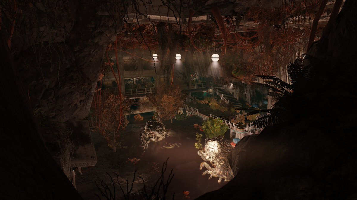 sanquisdragon's tweet photo. Taking hints from Harpersville, I decided to investigate Vault 94. This is so awesome, I can't wait to meet the preacher and the other dwellers. What happened here... looks like their G.E.C.K. went out of control. Im stuck. Help. Day 39: Vault 94 #40daysoffallout76 #Fallout76 https://t.co/sDJtkfJCtc
