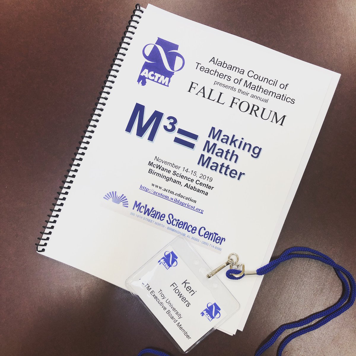 KFR_MathEd's tweet image. Day 1 of @alabamaACTM fall forum! #iteachmath #makingmathmatter #ALmath #mtbos
