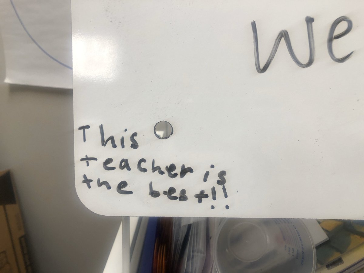 MsRobynsClass's tweet photo. Sweet note left during conferences. ❤️😊 Also ❤️ when younger siblings say they can’t wait until they are in my class next year. #teaching #conferences #notesfromstudents #AIALobos https://t.co/iyIGJ992wL