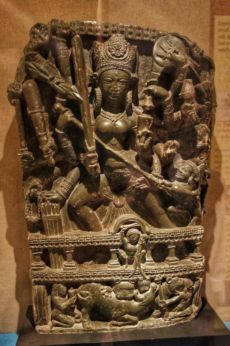This Karkota era Mahisasuramardhini was repatriated to Bharat in 2015 after it was smuggled away to US in the 90's after the Pandit exodus. It later found its way into the Linden Museum in Stuttgart, Germany. Murthi is currently on display at the SPS Museum in Srinagar, UT of J&K