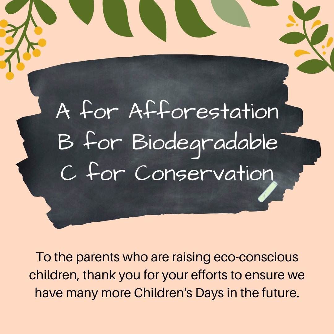 It truly is a #HappyChildrensDay when parents take action to ensure the future of their children and those that come generations after them. 

#ChildrensDay #EcoConsciousLiving #EcoConscious #EcoFriendlyParent #EcoConsciousParent #GreenParenting #SaveThePlanet #SaveTheEarth