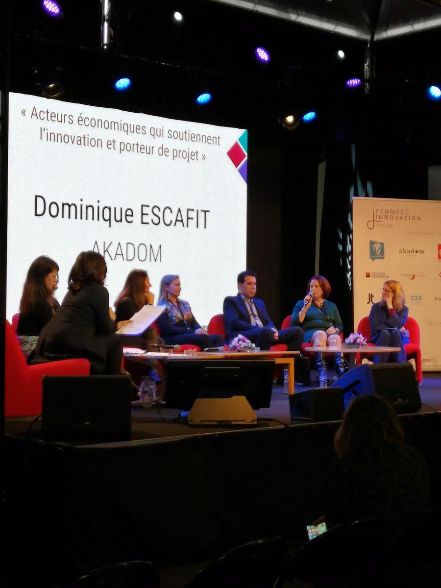 "L'innovation n'est pas qu'une affaire de start-up. Toute entreprise peut bénéficier d'un accompagnement." Dominique Escafit, membre de l'AFEE et fondatrice de la société @akadom. #agencedecom #FEMINNOV