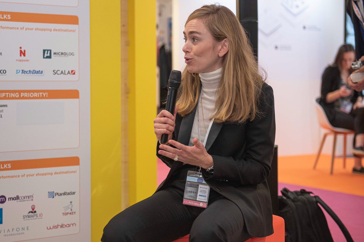 urw_group's tweet photo. #MAPIC "Building better and greener assets is at the core of our #CSR engagement. #BetterPlaces2030🍃 not only gives purpose to our teams and drive to our retailers, it creates shared value for our communities." @VilletJulie, Director of @URW_LAB &amp; CSR @URW_group. #URWforCSR https://t.co/9TGnW00j8z