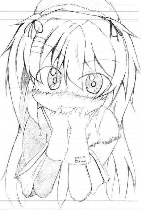 #艦これ版真剣お絵描き60分一本勝負_20191114
#艦これ版深夜の真剣お絵描き60分一本勝負 

村雨 