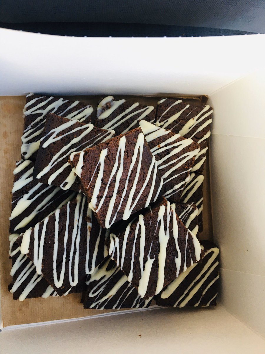 Another golden rock prize delivered to <a href="/OtLarch/">LarchWard</a> <a href="/larch_ward/">Larch ward</a> today!  Delicious brownies from the fabulous <a href="/connieandcooper/">Connie & Cooper</a> - thank for the donation - you 💫! <a href="/withoutstigma/">SPFT - No longer in use</a> <a href="/theRCOT/">Royal College of Occupational Therapists</a>
