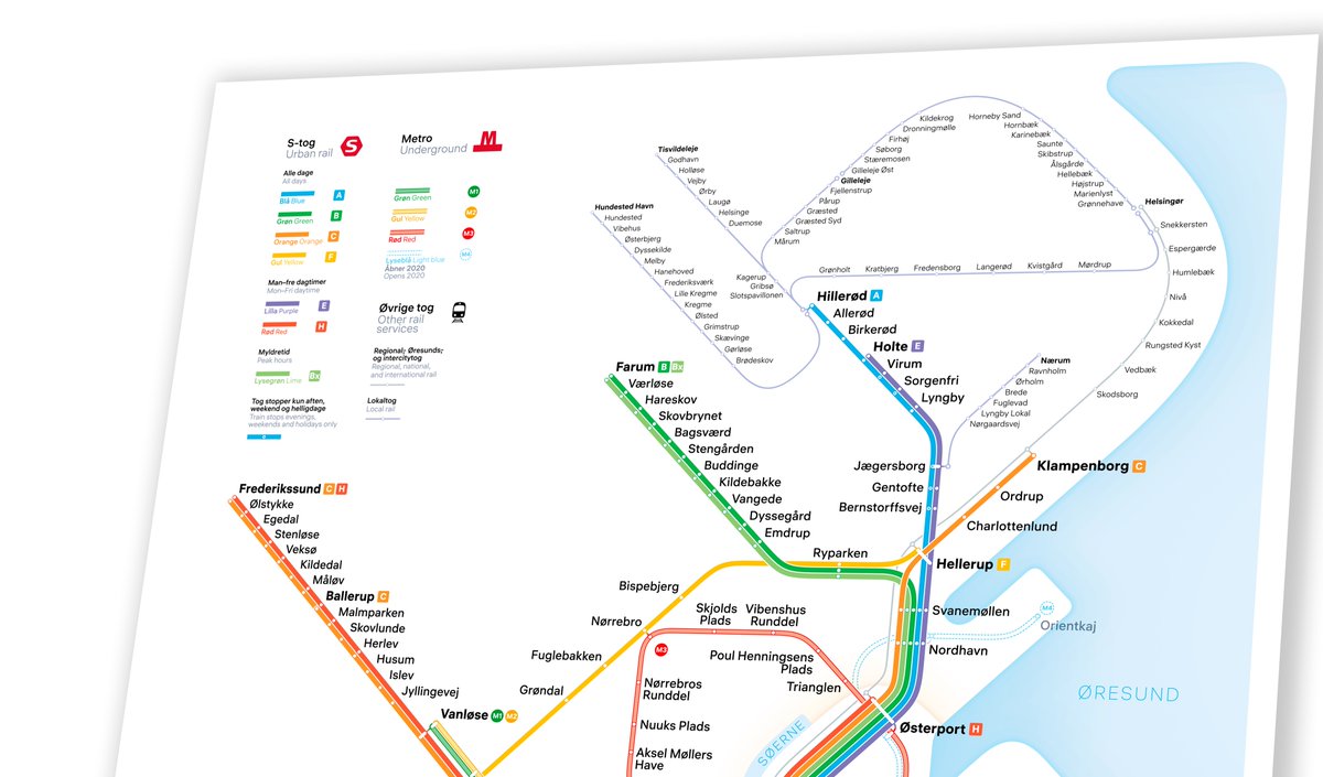 KT_Baek's tweet photo. En opdateret version (1.1) kan nu downloades og købes på https://t.co/j6i1nt8LKB
Forbedringer:
- præcisering af lokalbaners linjeføring
- endnu tydeligere forskel på metro- og S-togslinjer
- tilføjelse af fremtidigt M4 stop på Nordhavn
Tak for alle forslagene!
#cphtransitmap https://t.co/dIMuzqRR9S