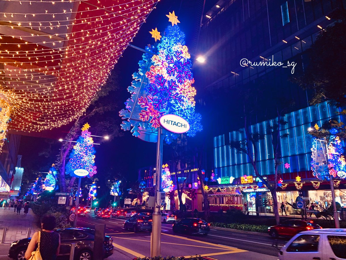 本山瑠美子 シンガポールウエディング オーチャードの今年のクリスマスデコレーション Orchardroad シンガポールのクリスマス