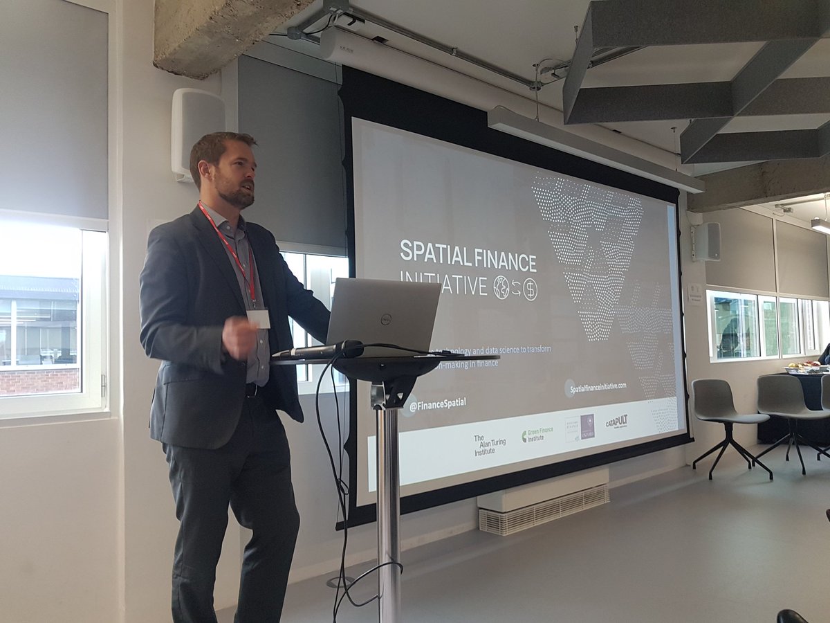 FinanceSpatial's tweet image. @SamAdlen Chief Strategy Officer @SatAppsCatapult kicking off our 2nd Spatial Finance Connect, exploring #SpatialFinance opportunities around #ClimateRisk and #Impact measurement! @Geovation