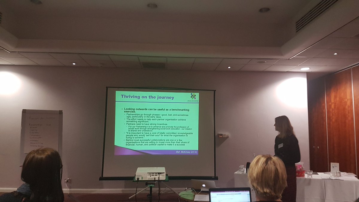 Suffolk and Norfolk Social Work Teaching Partnership talk about sustainability and partnership working at the National Teaching Partnership Conference.
<a href="/SNSWTP/">Suffolk & Norfolk Social Work Teaching Partnership</a>