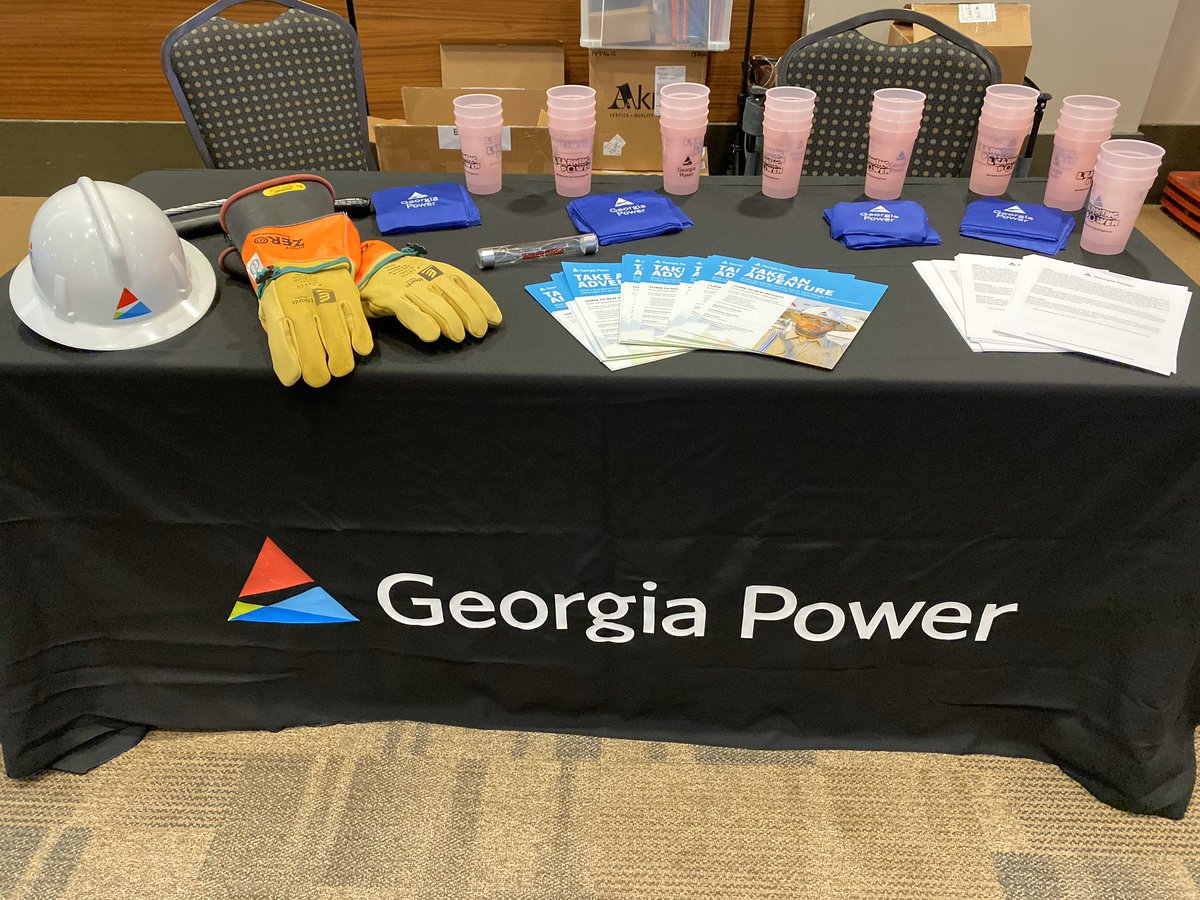 We, @GeorgiaPower are ready for the @FCSchoolsGA 8th grade career fair! #poweringeducation