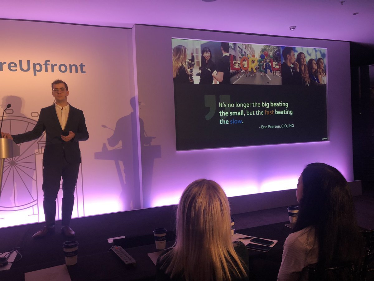 „It’s no longer the big beating the small, but the fast beating the slow“ No more words to add #AvatureUpfront #loreal #ATS