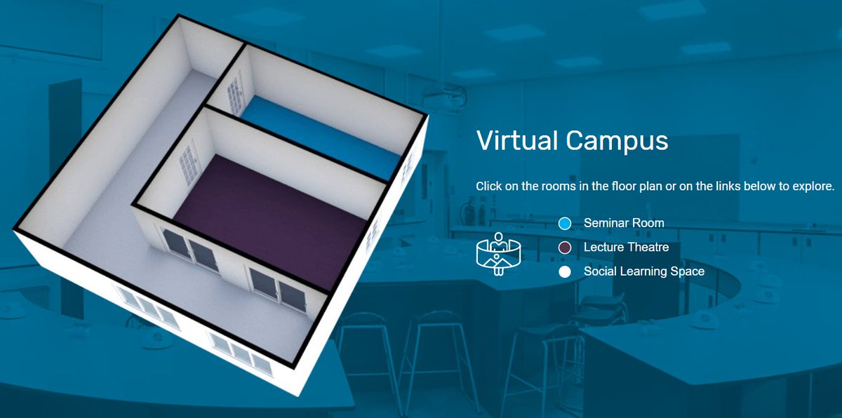 Thinkspaces1's tweet image. Our #ThinkSpaces project aims to create an online community that shares ideas and solutions on the best practice of teaching and #learningspacedesign. The virtual campus is available to explore with 3 pilot rooms which you can view on our website here: shorturl.at/hxzFY