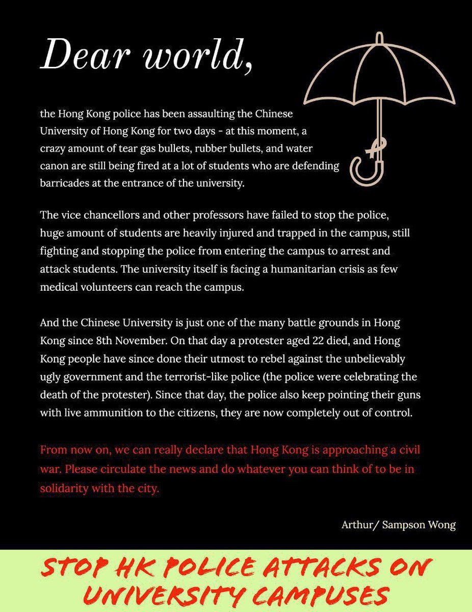 Techneikuo's tweet image. #STANDWITHHK
#SOSHK
#PROTECTHKSTUDENTS
#홍콩경찰
#경찰폭력
#홍콩시민
#민주
#시위