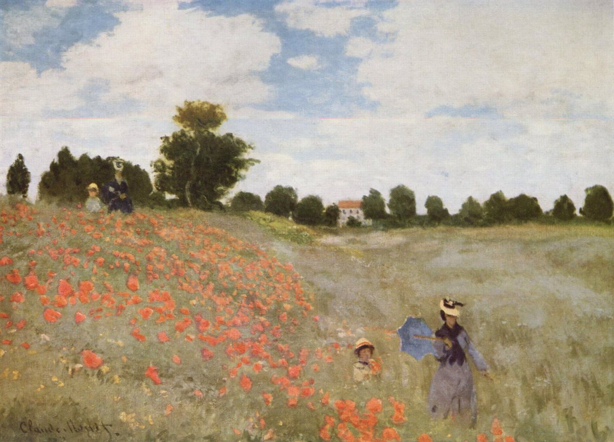 En el ocaso de este 14 de noviembre recordamos a Claude Monet, que nacía un día como hoy de 1840:
“Coquelicots (La Promenade)”
1873