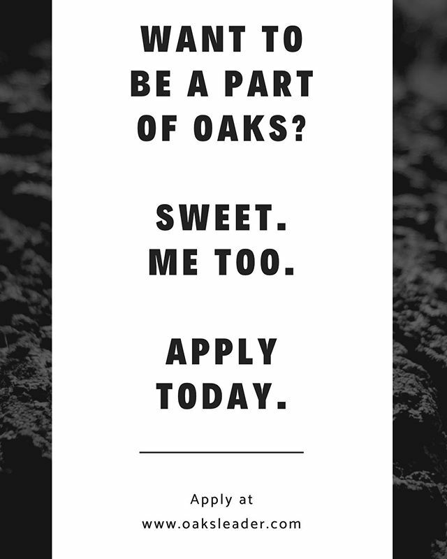 melissamage's tweet photo. Applications are live today and close December 9. Do. Not. Wait! This semester was made for YOU!
.
.
#oaks #oaksleader #leadership #college #highschool #bayhopechurch #30by30 #leadershipdevelopment #humilitas #prayer #tampa #tpa #lifechange #ministry https://t.co/zQqbyz9GLQ https://t.co/RxOyhPxCjd