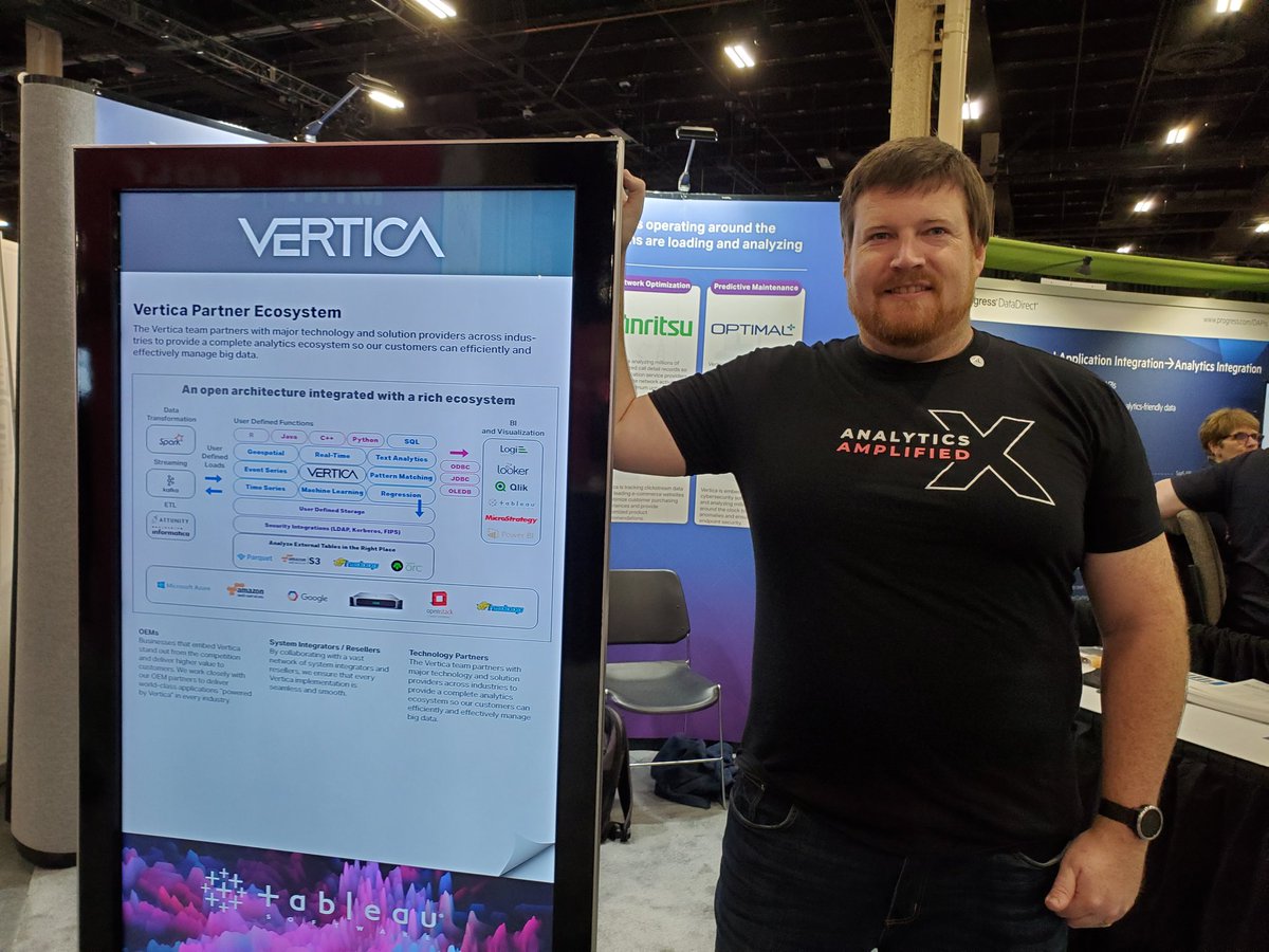 Having a great time at #TC19 connecting with Vertica partners like <a href="/alteryx/">Alteryx</a> #AlteryxAnaltics