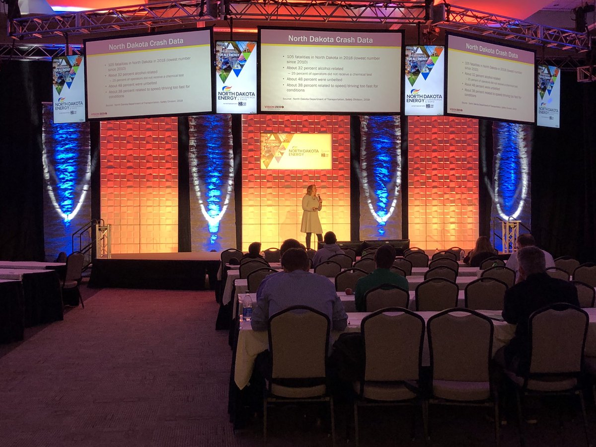 NDEnergyConf's tweet photo. North Dakota Department of Transportation representative Carma Hanson talks VISIONZERO in #NorthDakota closing out the day at #NDEnergyConf! https://t.co/zamErZLCr7