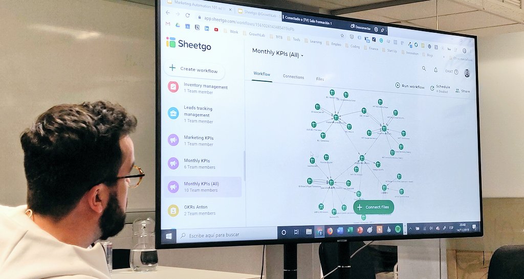 xmooth's tweet photo. En @Sheetgo han embebido Google Sheets en la propia herramienta: te conecta las hojas de cálculo entre sí, y puedes filtrar por filas, columnas o condiciones específicas mientras ves las Spreadsheets al lado. 👏🤩 #hackyourwork https://t.co/s83SivagNP