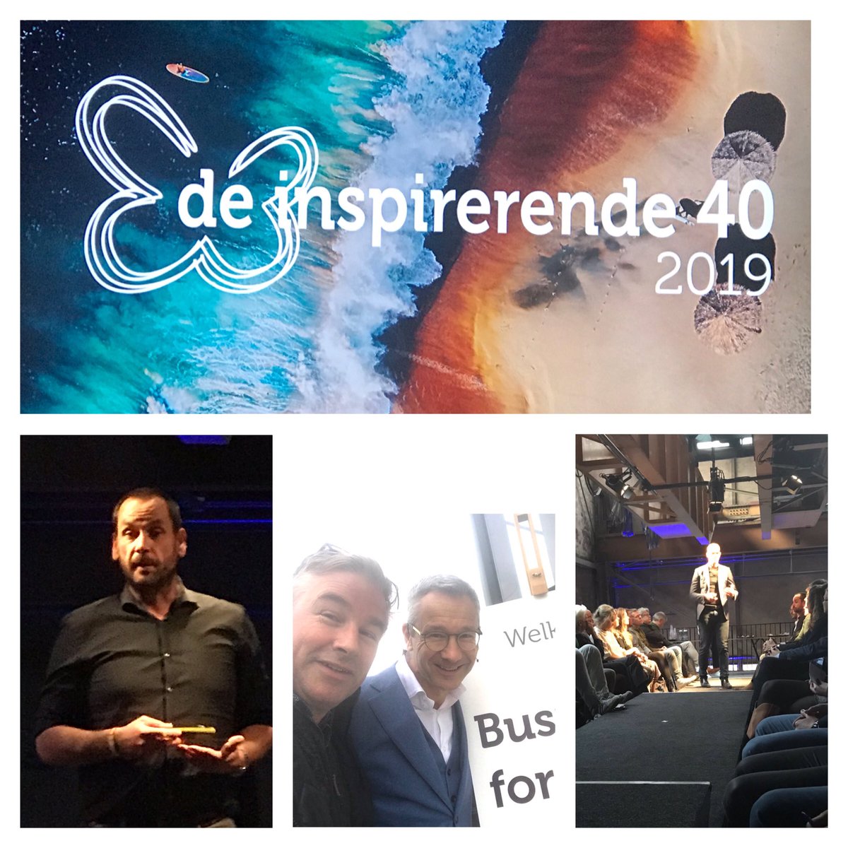 De Inspirerende 40 van bureau <a href="/SynergieNL/">Synergie | Business for Good</a> wordt bekend gemaakt. Chief chocolat officer Henk Jan Beltman van <a href="/TonyChocolonely/">tonyschocolonely</a> houdt op catwalk een inleiding in de #Werkspoorkathedraal. #inspirerende40 @JorisvanZoelen Uitslag volgt op MarketingTribune.
