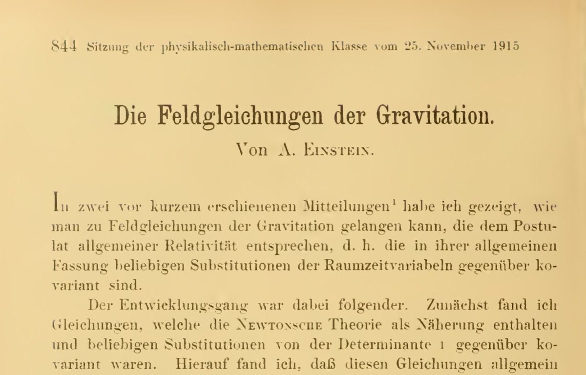 Who first obtained the field equations of general relativity: Einstein or Hilbert? For many years this was the subject of debate! Hilbert's paper on the subject was published after Einstein's paper appeared, but he _submitted_ it five days earlier than Einstein.