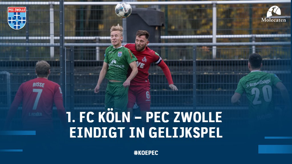 PECZwolle's tweet photo. Wedstrijdverslag | Boeiend oefenduel krijgt geen winnaar: https://t.co/CtnT9734BP #koepec #peczwolle https://t.co/gZ1ooO4kHo