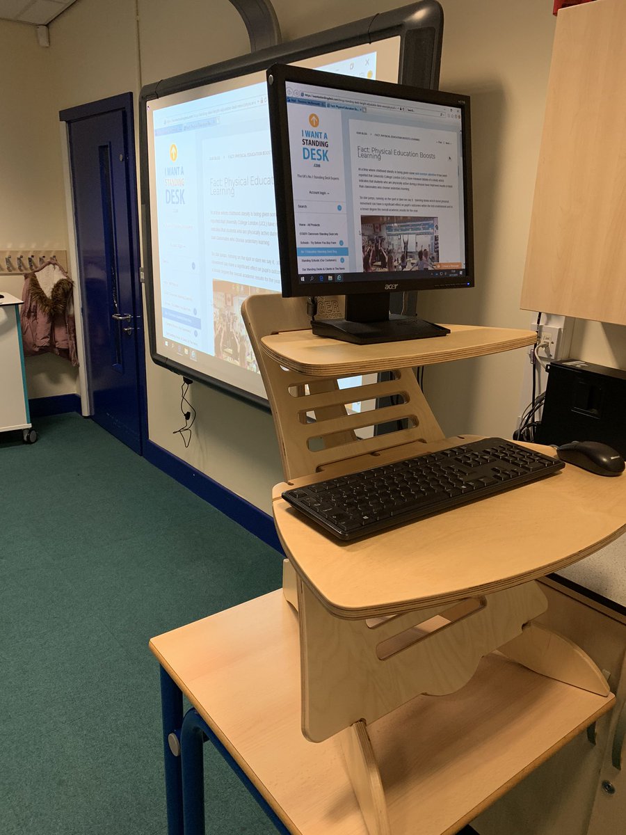 DomMcDermott's tweet image. #standingdesks not just for the kids! As a 6ft 6 teacher I’m loving the opportunity to #standmore and #sitless Thanks @StandingDeskUK @movemoresheff