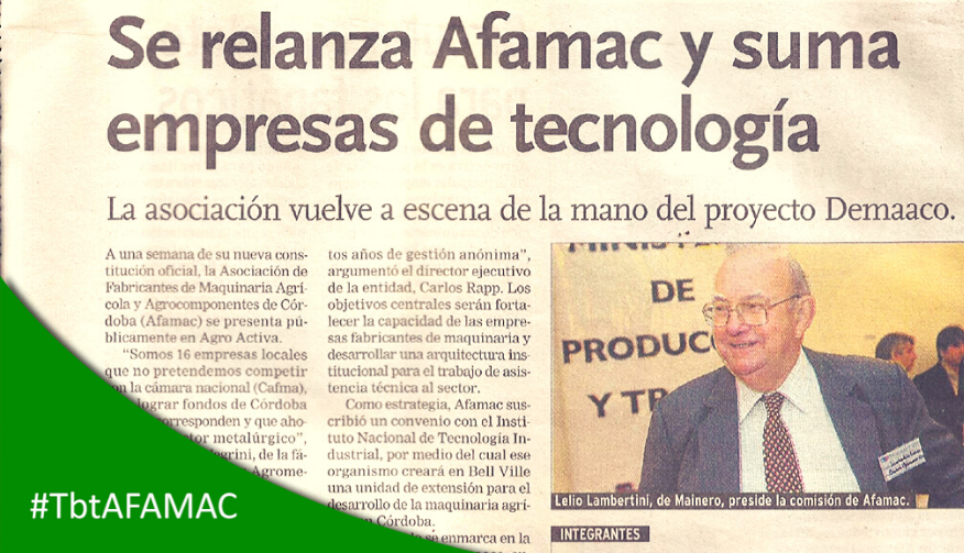 AFAMACArgentina's tweet photo. En el #TbtAFAMAC de hoy rememoramos la nota publicada por @LAVOZcomar en junio de 2007 con motivo de la constitución oficial de nuestra Asociación. En aquel entonces ¿ya eras #SocioAFAMAC? ¿Lo recordás? ¡Contanos! https://t.co/2vJtTuHyYI