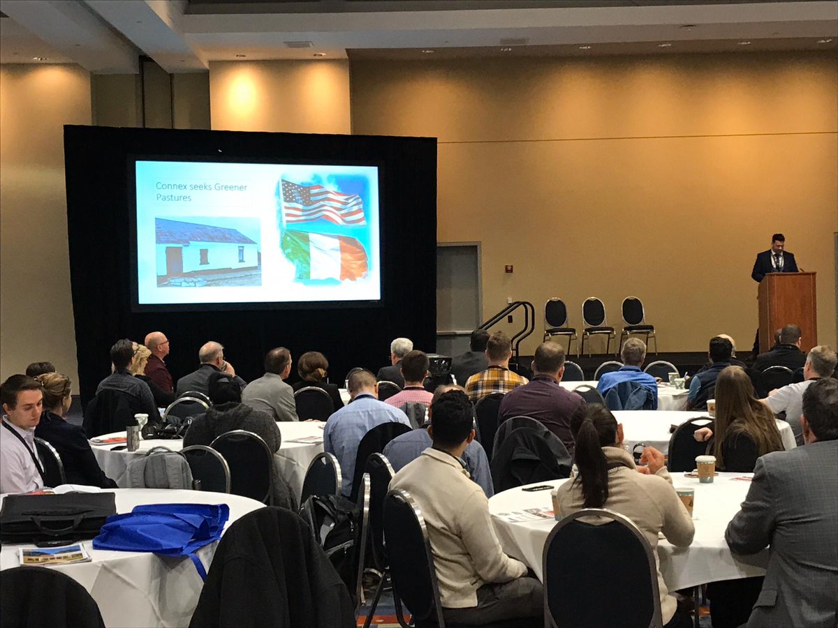 ConnexOffsite's tweet photo. Exciting day for Connex 🇺🇸🇮🇪
Our MD Brendan Doherty is proud to be speaking and exhibiting at the Offsite Construction Expo in Washington DC today. #prouddayforconnex #thefuture  #mmc #mmcusa #pods #offsiteconstruction #teamconnex https://t.co/QokT4TL8fn