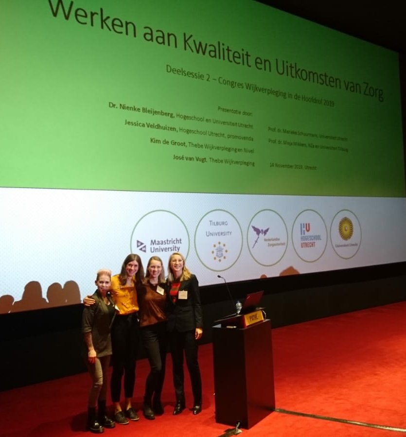 Vandaag resultaten gepresenteerd over #uitkomsten van #wijkverpleging tijdens congres #nzawijkverpleging, samen met <a href="/NBleijenberg/">Nienke Bleijenberg</a> <a href="/grootkd/">Kim de Groot</a> @Seeke1979. Verder onderzoek noodzakelijk naar meetbaar maken van de uitkomsten in de praktijk ism praktijk <a href="/VenVN/">V&VN</a>
