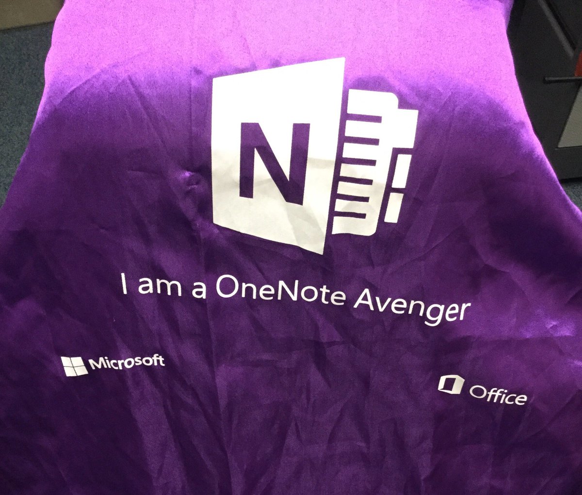 KfromGKTechies's tweet photo. Getting my #OneNoteAvengers cape ready for helping 4th graders at 2 school sites learn the #ONEders of @OneNoteEDU today! #MIEExpert #MIETrainer https://t.co/LdCK1YFAcH