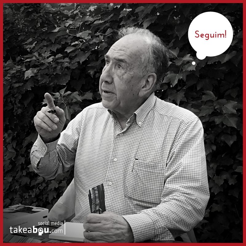 Enhorabona a Joan Margarit pel Premi Cervantes 2019.

La foto és de St. Jordi 2018, quan el poeta signava al pati interior de <a href="/La_Central_/">La Central</a> del Carrer Mallorca el llibre 'Un hivern fascinant' publicat a <a href="/Ed_proa/">Edicions Proa</a>, i la seva obra poètica completa en castellà publicada a <a href="/Austral_ed/">Austral Editorial</a>.