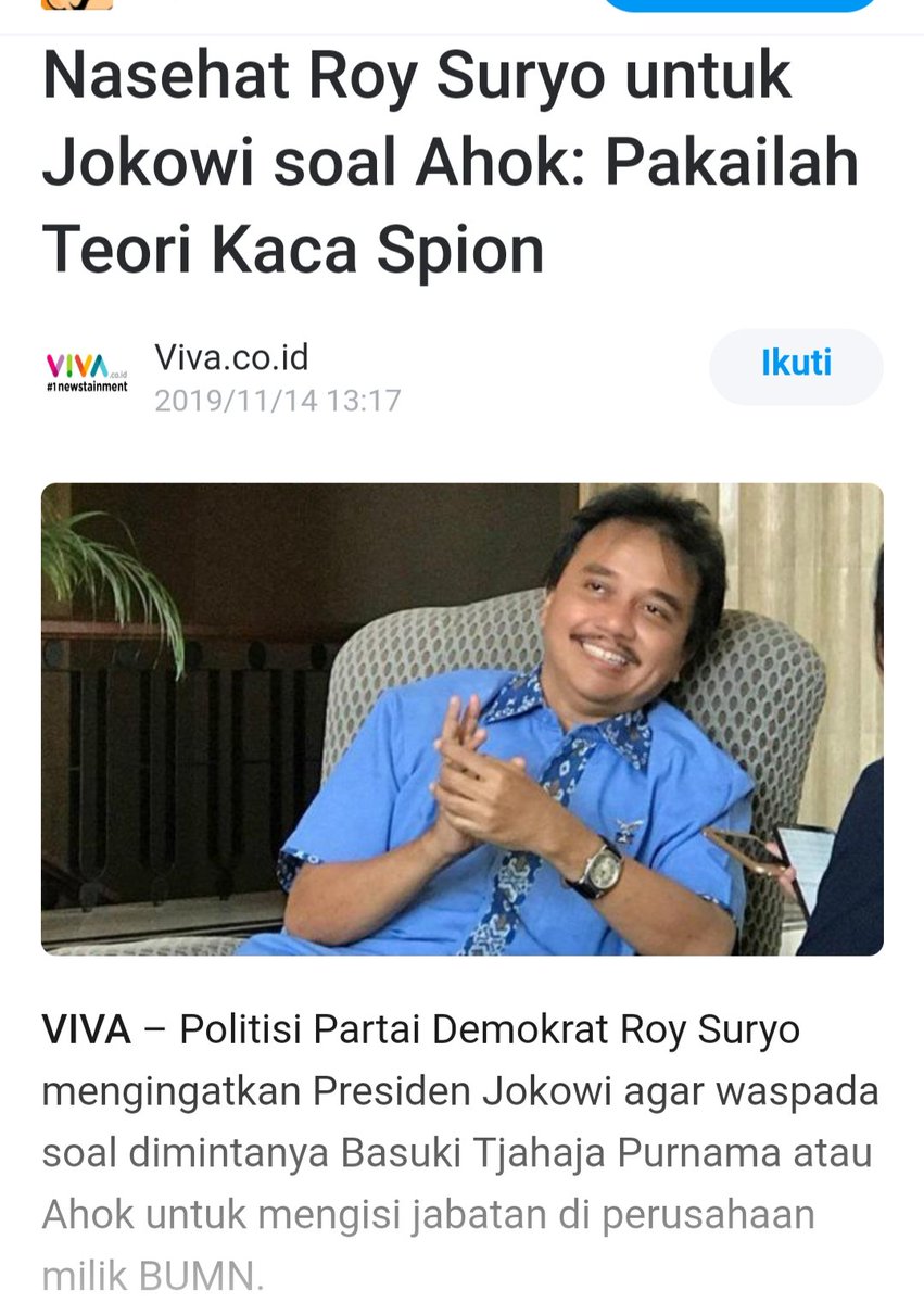 Tanggapan Roy Suryo Ketika Netizen Minta Kembalikan Panci ...