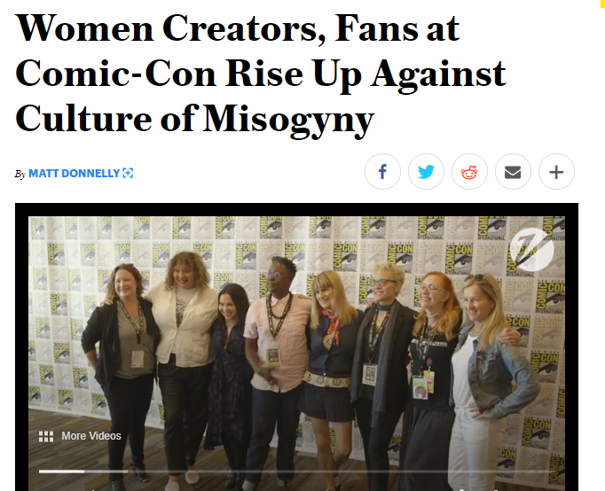 we see dismissive stigmas reinforced time and time again -- in the way male reporters cover pop stars like BTS or One Direction, or in the way women aren’t taken seriously whenever they express interest in a field with a male-dominated fanbase, like comic books or e-sports.