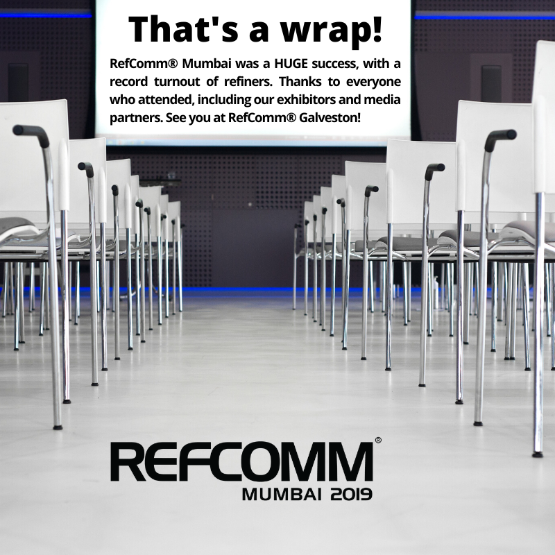 RefiningComm's tweet image. Thanks to everyone for making #RefComm® Mumbai spectacular! #oil #oilandgas #energy