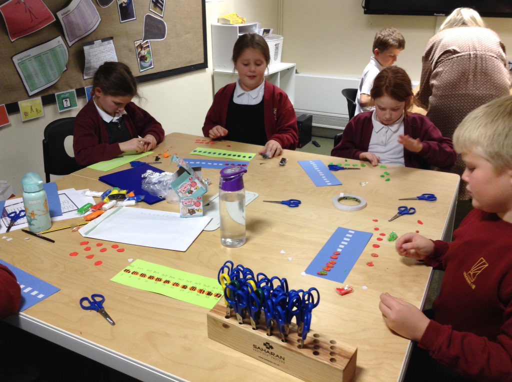 WooldenHill's tweet photo. Our Times Tables club after school for years 3 and 4. This week children were looking at the relationship between the 3 and 6 times tables while making bugs out of modelling clay. #whmaths https://t.co/ojEmpKqRTX